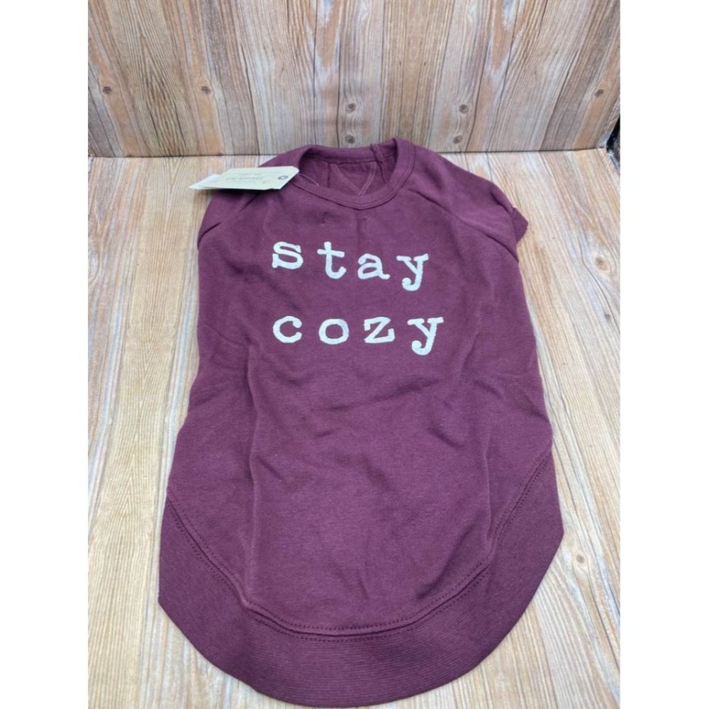 Grayson Pup Stay Cozy Raglan Dog Pullover - Purple - M
